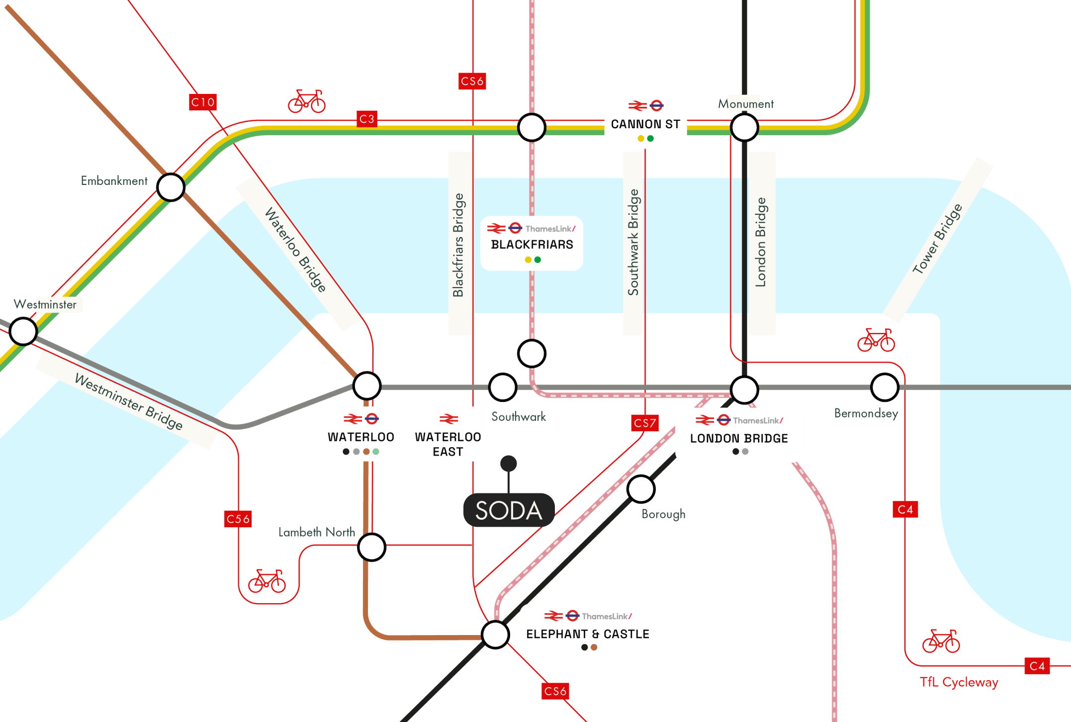 SODA Connectivity map